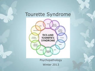 Tourette Syndrome




     Psychopathology
      Winter 2013
 