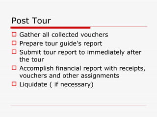 Tour Guide Recipts Tour guiding | PPT