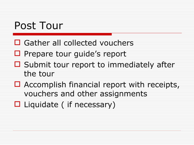 Tour guiding | PPT