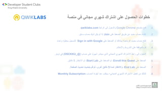 Tour In Qwiklabs Platform Ppt