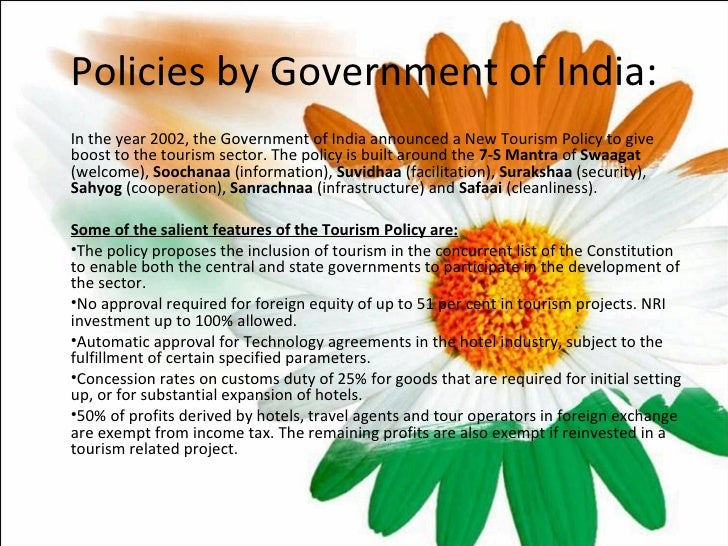 national tourism policy of india pdf