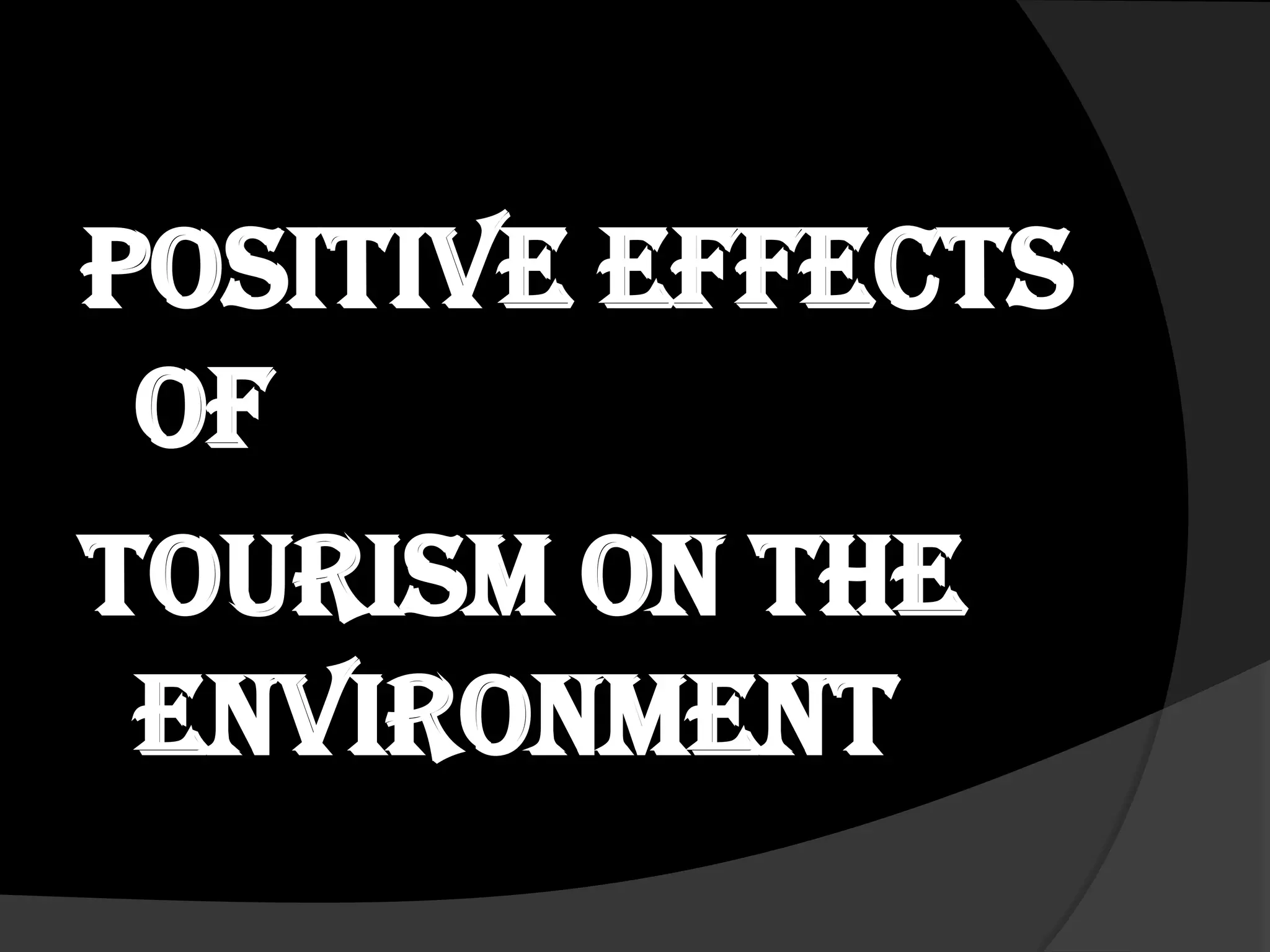 Tourism and environment | PPTX