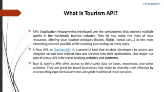 Tourism API | Tour API | Tour Packages API | PPTX