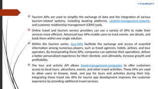 Tourism API | Tour API | Tour Packages API | PPTX