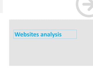 Websites analysis
 