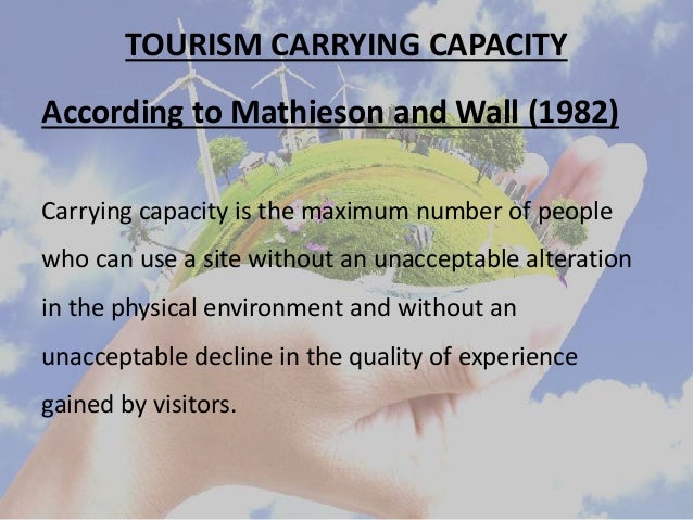 carrying capacity of tourism