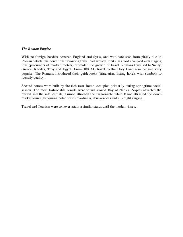 Short essay on tourism image