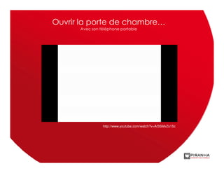 Ouvrir la porte de chambre…
      Avec son téléphone portable




                http://www.youtube.com/watch?v=Af3SMvZs15c
 