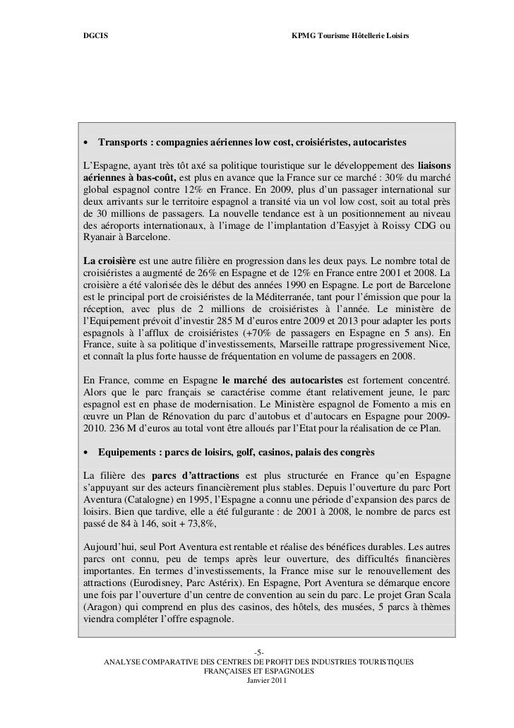 Dgcistourisme Analyse Comparative France Espagne Via Http - 