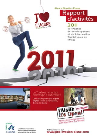 Aisne Tourisme Rapport d&rsquo;activités 2011
