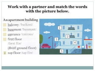 Work with a partner and match the words
with the picture below.
 