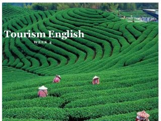 W E E K 4
Tourism English
 