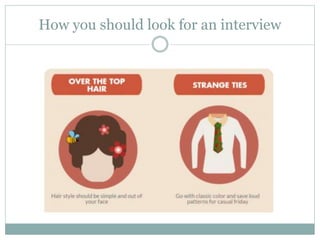 How you should look for an interview
 