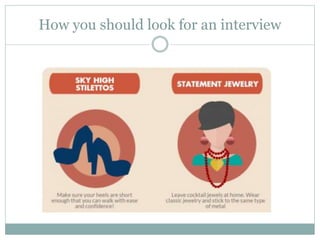 How you should look for an interview
 