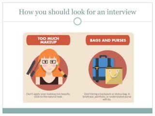 How you should look for an interview
 