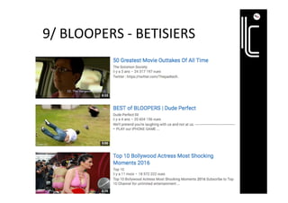 9/	BLOOPERS	-	BETISIERS	
 