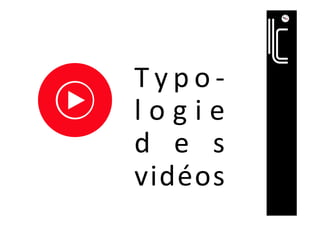 T y p o -
l o g i e	
d e s	
vidéos		
 