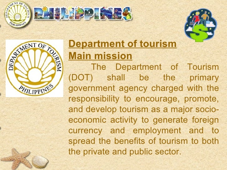 department of tourism mission and vision