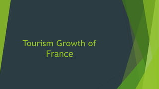 Tourism Growth of
France
 