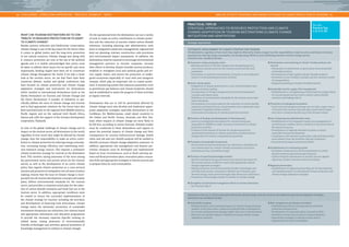 | CHALLENGES – CONSULTING APPROACHES – PRACTICAL EXAMPLES – TOOLS AREA OF ACTIVITY: RESOURCE AND ENERGY EFFICIENCY & CLIMATE PROTECTION IN TOURISM | 
80 81 
On the operational level, the destinations can use a variety 
of tools to make an active contribution to climate protec-tion 
and the reduction of tourism-related carbon dioxide 
emissions, including planning and administrative tools 
(such as integrated coastal area management), regional and 
land use planning, relevant construction code provisions 
and environmental impact assessments. In addition, the 
destinations must be required to encourage environmental 
management practices in tourism conpanies; increase 
their efforts to develop climate-friendly tourism products; 
establish or strengthen local and national goods and ser-vice 
supply chains; and ensure the protection of endan-gered 
ecosystems (especially of coral reefs and mangrove 
swamps, which play an important role in coastal protec-tion). 
A monitoring system that measures parameters such 
as greenhouse gas balances and climate footprints should 
also be established to assess the progress of these activities 
at regular intervals. 
Destinations that are or will be particularly affected by 
climate change must also develop and implement appro-priate 
adaptation strategies, especially destinations in the 
Caribbean, the Mediterranean, small island countries in 
the Indian and Pacific Oceans, Australia and New Zea-land, 
where impacts of climate change are most likely to 
be felt first, according to recent forecasts. Detailed studies 
must be conducted in these destinations and regions to 
assess the potential impacts of climate change and their 
consequences for tourism (infrastructure damage, health 
risks), and risk and cost–benefit analyses will be needed to 
identify necessary climate change adaptation measures. In 
addition, appropriate risk management and disaster pre-vention 
measures must be developed and implemented 
based on local circumstances, such as flood warning sys-tems 
and flood prevention plans, evacuation plans, evacua-tion 
drills and appropriate strategies to inform tourists and 
to prepare them for such eventualities. 
WHAT CAN TOURISM DESTINATIONS DO TO CON-TRIBUTE 
TO RESOURCE PROTECTION OR TO ADAPT 
TO CLIMATE CHANGE? 
Besides poverty reduction and biodiversity conservation, 
climate change is one of the key issues for the future when 
it comes to global justice and the long-term protection 
of our natural resources. Climate change and, along with 
it, resource protection are now at the top of the political 
agenda and it is widely acknowledged that action must 
be taken to address these issues, but no specific and, more 
importantly, binding targets have been set to counteract 
climate change throughout the world. If we take a closer 
look at the tourism sector, we see that there have been 
numerous debates, studies and global conferences that 
have focused on climate protection and climate change 
adaptation strategies and instruments for destinations 
which resulted in international declarations (such as the 
Djerba Declaration on Tourism and Climate Change and 
the Davos Declaration). A number of initiatives to spe-cifically 
address the issue of climate change and tourism 
and to find appropriate solutions for the future have also 
been launched both on the regional level (Middle America, 
Pacific region) and on the national level (South Africa, 
Samoa and, with the support of the German development 
cooperation, Thailand). 
In view of the global challenge of climate change and its 
impact on the tourism sector, all destinations in the world, 
regardless of how much they might be affected by climate 
change, have the responsibility to make an active contri-bution 
to climate protection by reducing energy consump-tion, 
increasing energy efficiency and substituting emis-sion- 
intensive energy sources. This requires a systematic 
climate protection strategy for tourism at the destination 
level. This involves raising awareness of the issue among 
key government actors and private actors (in the tourism 
sector), as well as the development of an active climate 
policy that regards climate protection as a cross-sectoral 
mission and promotes its integration into all areas of policy 
making; ensures that the issue of climate change is incor-porated 
into all tourism development concepts and master 
plans; defines environmental standards for the tourism 
sector; and provides a consistent action plan for the reduc-tion 
of carbon dioxide emissions and fossil fuel use in the 
tourism sector. In addition, appropriate conditions must 
be created to ensure the successful implementation of 
the climate strategy for tourism, including the provision 
and development of financing tools (microloans, climate 
change taxes), the systematic promotion of sustainable 
investments (temporary tax reductions, low-interest loans) 
and appropriate information and education programmes 
to provide the necessary expertise (specific training on 
related issues, raising awareness of environmentally 
friendly technologies and activities, general promotion of 
knowledge management in relation to climate change). 
PRACTICAL TIPS XI 
STRATEGIC APPROACHES TO RESOURCE PROTECTION AND CLIMATE 
CHANGE ADAPTATION IN TOURISM DESTINATIONS (CLIMATE CHANGE 
MITIGATION AND ADAPTATION) 
Strategic Approaches 
See also 
Practical Tips 
I, II, V, X, XII 
SYSTEMATIC DEVELOPMENT OF CLIMATE STRATEGY FOR TOURISM 
All destinations, regardless of how much they might be affected by climate change, have the responsibility to make an active contribution to climate 
protection by reducing energy consumption, increasing energy efficiency and substituting emission-intensive energy sources. 
Activities to be considered include: 
• Awareness raising among key actors 
• Raising awareness of climate change issues among key govern-ment 
actors, private actors (in the tourism sector) and the local 
population 
• Instruction on and active involvement of tourists in the implemen-tation 
of environmental protection activities 
• Active climate policy 
• Integration of climate protection as a cross-sectoral mission into 
all areas of policy making 
• Incorporation of climate change into all tourism development 
concepts and master plans 
• Definition of environmental standards for the tourism sector (and 
other industries) 
• Development of an action plan for the reduction of carbon dioxide 
emissions and fossil fuel use, transformation into a destination that 
is (almost) completely climate-neutral 
• Government investments in climate protection activities 
• Provision of funding and development of financing tools 
• Access to funding and (micro)loans for tourism enterprises 
(especially for MSMEs) to make necessary investments in climate 
protection activities 
• Creation of new sources of income for the government for 
earmarked investments in climate protection activities (climate 
change taxes for tourists, compensation payments) 
• Promotion of sustainable investments 
• Government incentives (temporary tax reductions, subsidies) and 
low-interest loans for climate-friendly investments in tourism 
infrastructure (e. g. renewable energy) 
• Provision of expertise (knowledge transfer) 
• Specific training for key government actors and private actors (in 
the tourism sector) on effective and locally appropriate climate 
change adaptation strategies 
• Raising awareness of environmentally friendly technologies and 
activities (solar power, wind power, efficient use of biomass, geo-thermal 
energy, water power) through trade shows and conferences 
• Promotion of knowledge transfer in relation to climate change 
• Strengthen environmental management efforts in tourism enterprises 
• See Practical Tips X 
• Development and marketing of climate-friendly products and 
services 
• Elimination or substitution of particularly environmentally 
unfriendly products 
• Development of high-quality climate-friendly products 
• Promotion of new mobility concepts and low-emission modes 
of transportation 
• Targeted marketing of climate-friendly products 
• Sustainable tourism supply chain management 
• Establishment or strengthening of local/national supply chains 
for tourism goods and services to reduce carbon dioxide 
emissions and leakage effects 
• Protection of endangered ecosystems 
• Coral reefs and mangrove swamps are not only a major source 
of income from tourism, they also play a particularly impor-tant 
role in coastal protection (e. g. from tsunami waves) 
• Use of planning and administrative tools 
• Establishment of an integrated coastal area management to 
avoid land use conflicts and to contribute to the protection of 
the natural resources 
• Development of regional and land use plans to ensure 
controlled tourism development 
• Compliance with relevant construction code provisions (mini-mum 
setback from the shoreline, thermal insulation) 
• Environmental impact assessments (EIAs) 
• Establishment of a monitoring system 
• Systematic measurement and documentation of carbon 
dioxide emissions (greenhouse gas balances) 
• Carbon footprint assessments to monitor process against 
objectives, initiate corrective action if necessary 
• Regional partnerships 
• Establishment of regional partnerships for the development 
and implementation of transnational climate protection and 
climate change adaptation strategies 
Destinations that are or will be particularly affected by climate change must also develop and implement appropriate adaptation strategies. 
Activities to be considered include: 
• Vulnerability analyses 
• Detailed analysis of the potential impacts of climate change (extreme 
weather events, heat waves, rising sea levels) and their consequences 
for tourism (infrastructure damage, health risks, loss of attractiveness) 
• Risk and cost–benefit analysis to identify necessary climate change 
adaptation measures 
• Risk management and disaster prevention 
• Establishment of flood warning systems and flood 
protection infrastructure 
• Development of evacuation plans, evacuation drills 
• Avoidance of areas that are prone to natural disasters 
• Appropriate strategies to educate tourists and to 
prepare them for such eventualities 
 