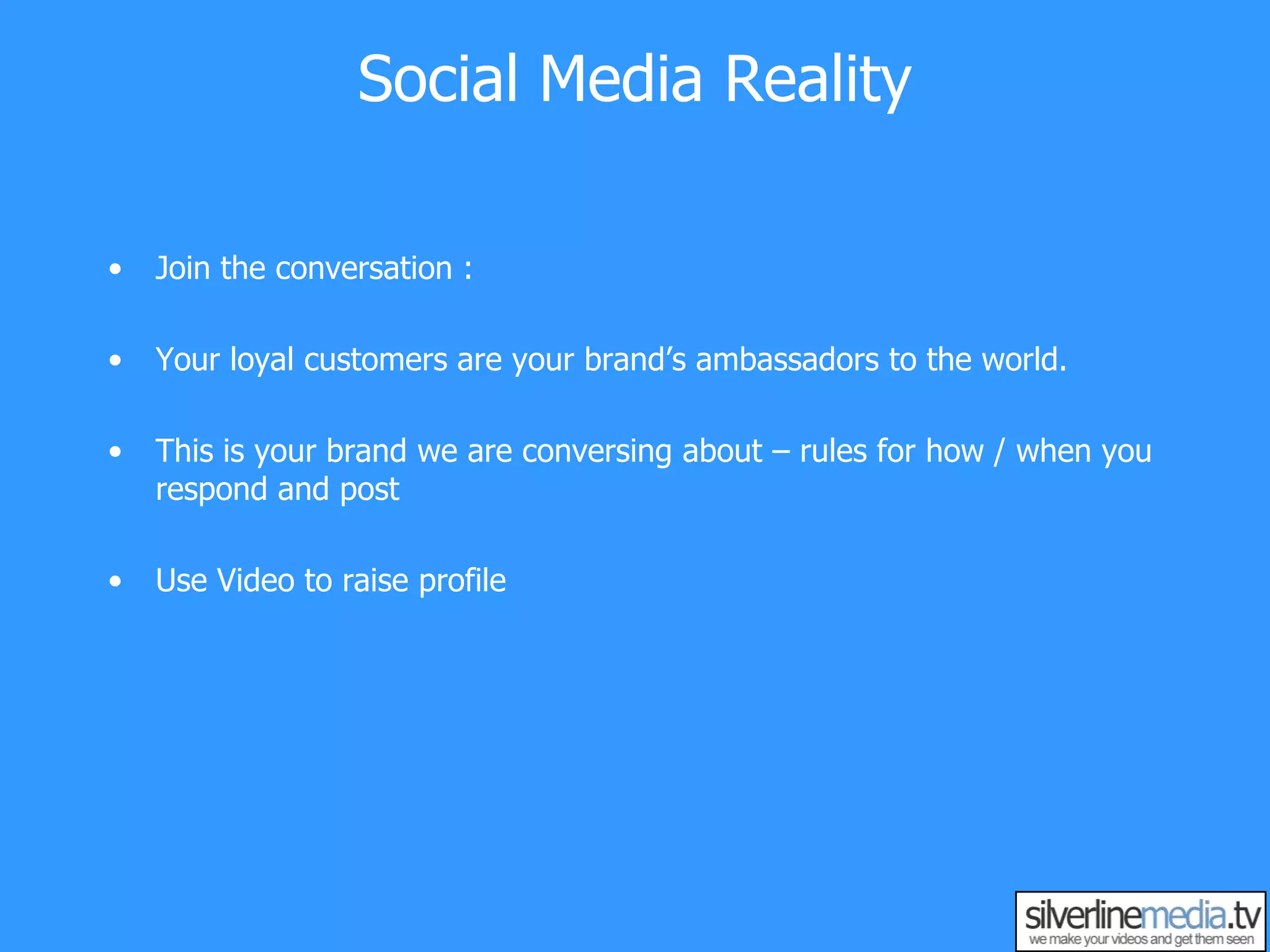 Social MediaSocial Mediahttp://www.youtube.com/user/Socialnomics09