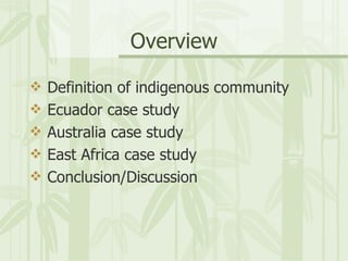 Tourism Impacts on Indigenous people | PPT