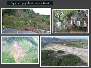 ปัญหาการบุกรุกที่สาธารณะประโยชน์
 