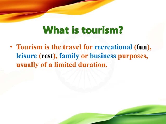 Tourism in India (ppt) | PPTX | Asia Travel | Travel Locations