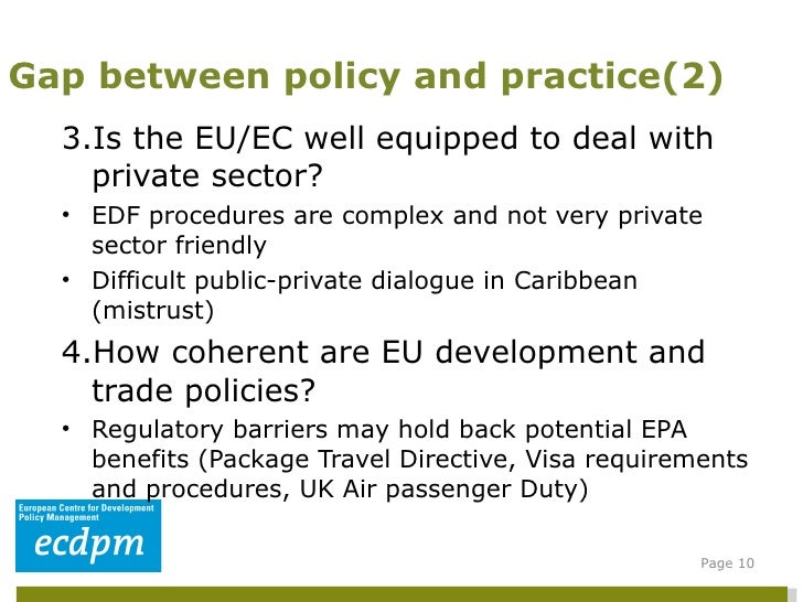 Tourism And Development In Caribbean Eu Relations How To Bridge The G