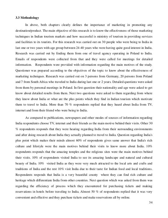 Tourism marketing ( Case study of India)