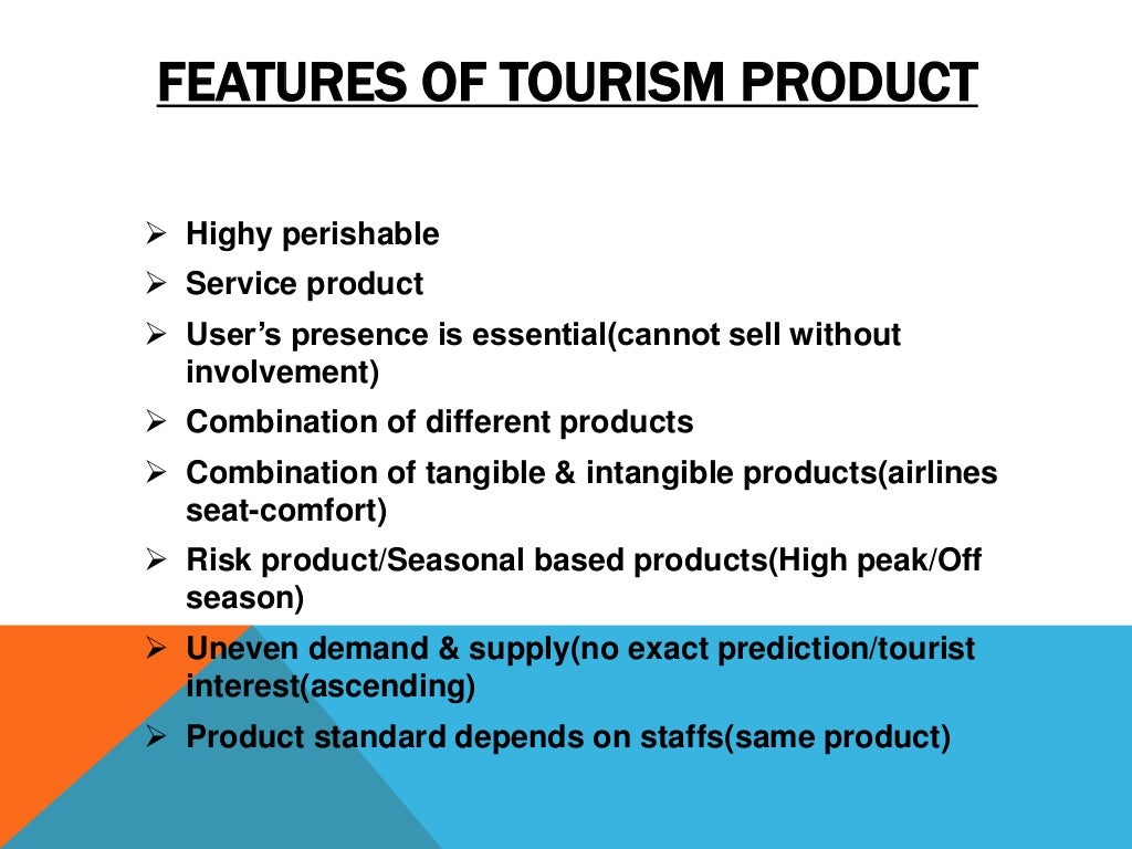 why tourism product is variable
