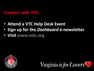 Connect with VTC:  Attend a VTC Help Desk Event