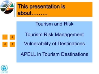 Tourism Risk Management Risk Management in Tourism Destinations | PPTX