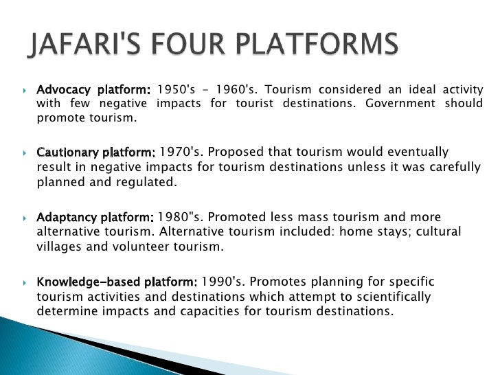 tourism advocacy platform