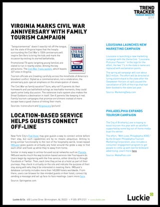 Tourism Trend Tracker February 2011