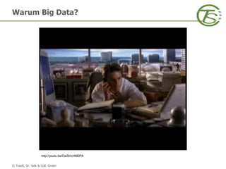 © Toedt, Dr. Selk & Coll. GmbH
Warum Big Data?
http://youtu.be/OaiSHcHM0PA
 