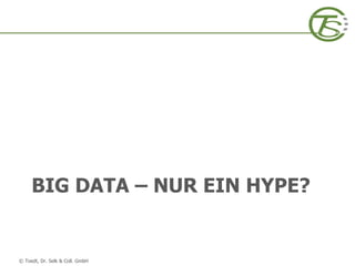 © Toedt, Dr. Selk & Coll. GmbH
BIG DATA – NUR EIN HYPE?
 