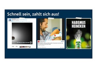 Schnell sein, zahlt sich aus!

 