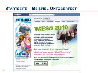 Kommunikation auf der Fanpage