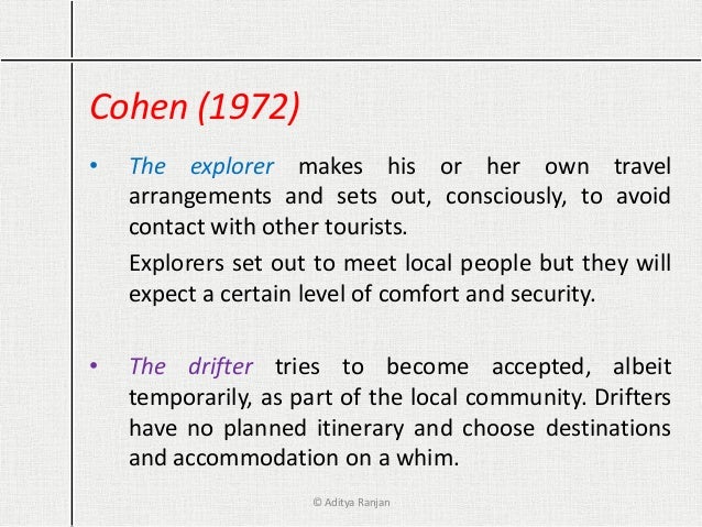 cohen 1972 tourist typology