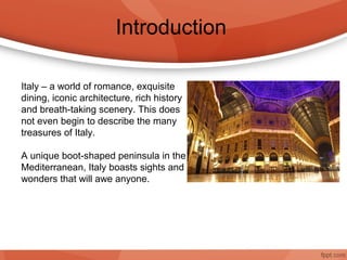Tourist Hot Spots in Italy | PPT