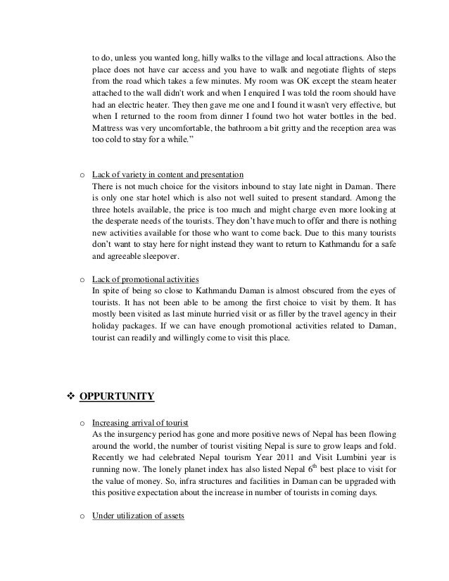 a sample report a sample report on tourist destination a sample report a sample report on tourist destination