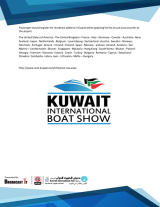 Tourist visa requirements to Enter Kuwait | DOCX