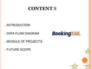 CONTENT S
 INTRODUCTION
 DATA FLOW DIAGRAM
 MODULE OF PROJECTS
 FUTURE SCOPE
 