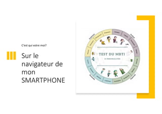 Sur le
navigateur de
mon
SMARTPHONE
C’est qui votre moi?
 