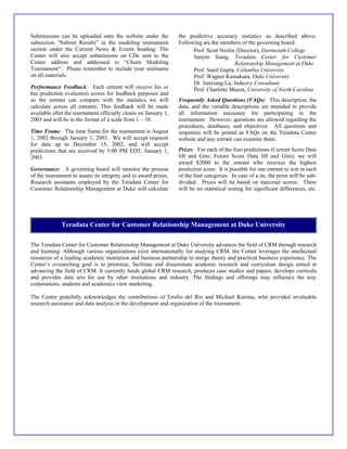Tournament Overview | PDF