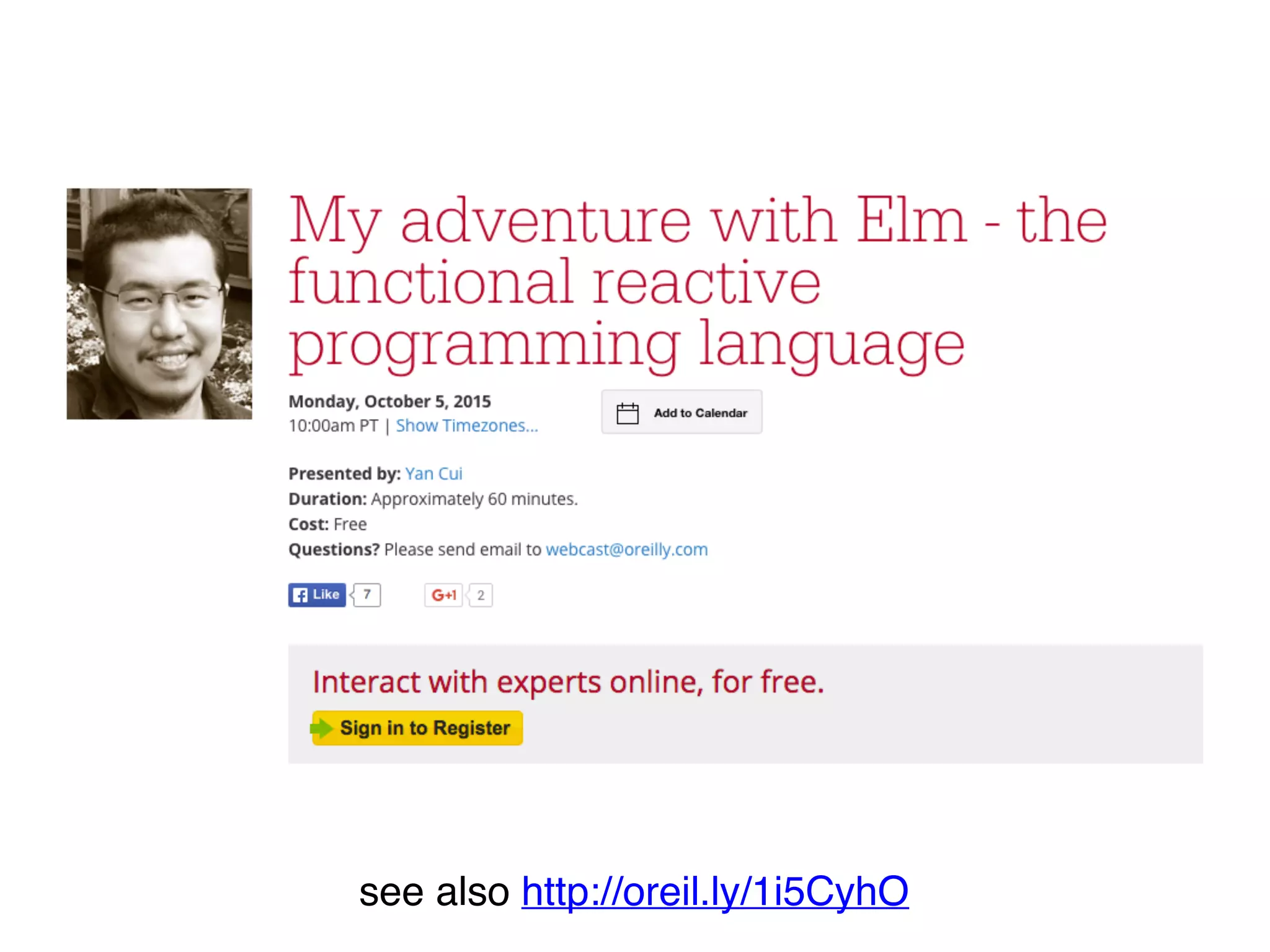 “OOP to me means only
messaging, local retention and
protection and hiding of state-
process, and extreme late-
binding of all things.”
- Alan Kay
 