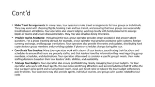 TOUR OPERATIONS MANAGEMENT in the travel .pptx