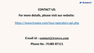 Integration Tour Operators Tour Operators API | Tour API Integration | Tour Software | PPTX