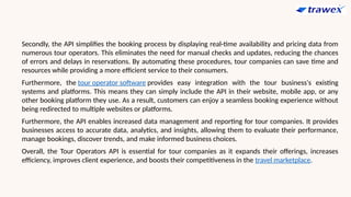 Integration Tour Operators Tour Operators API | Tour API Integration | Tour Software | PPTX